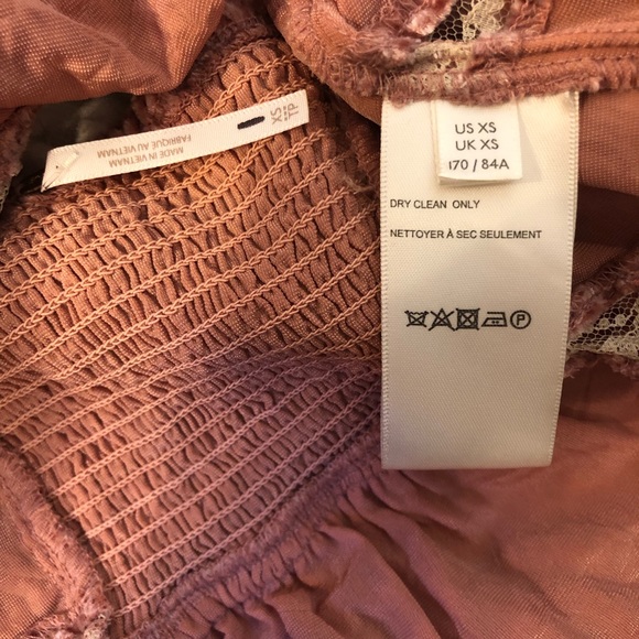 Free People Yours Truly Velvet Top XS - Picture 7 of 8